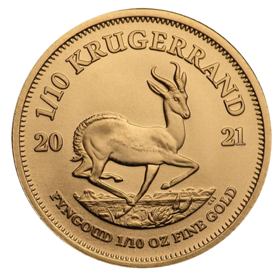 Krugerrand 1/10 Oz - Or - Diverses années