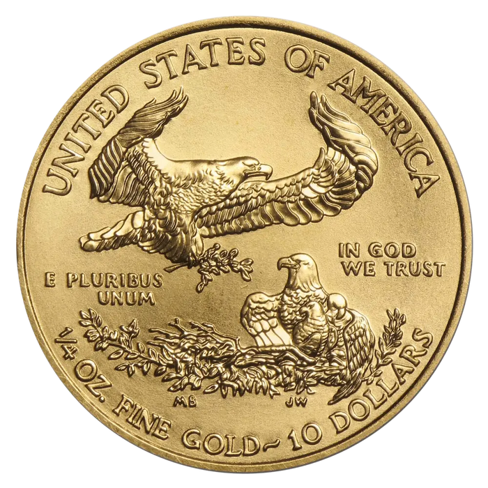 10 Dollars 1/4 Oz (.917) (United States) - Gold - Various Years