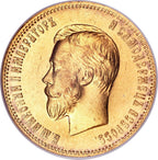 10 Roubles (Russie) - Or - Diverses années