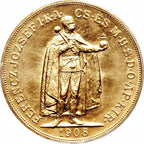 100 Korona - Francis Joseph I (Hongrie) - Or