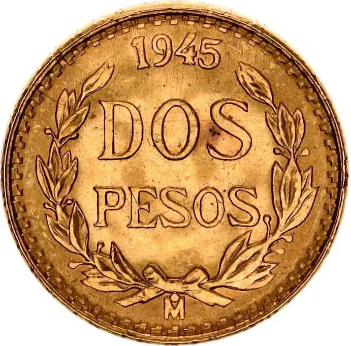 2 Pesos (Mexique) - Or - Diverses années