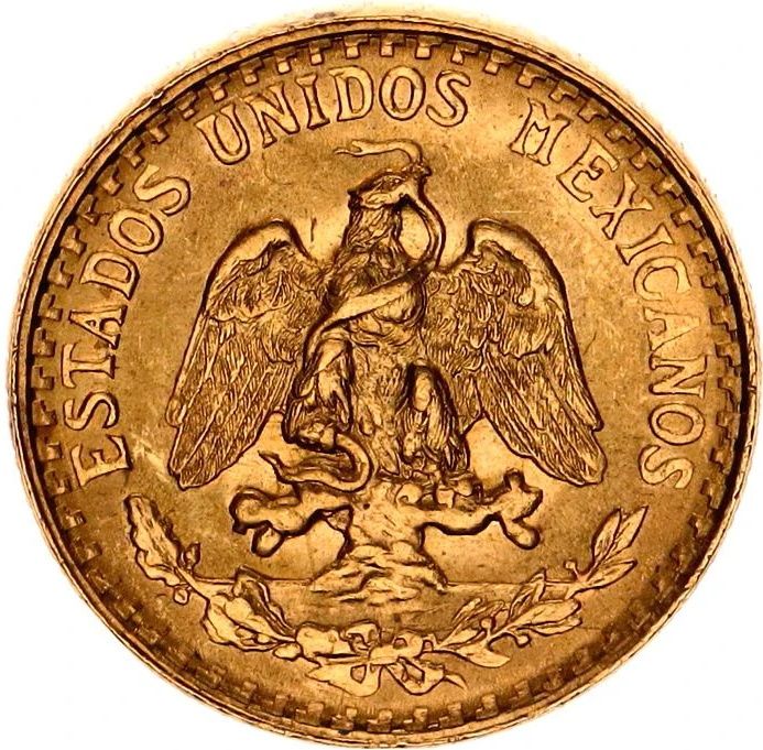 2 Pesos (Mexique) - Or - Diverses années