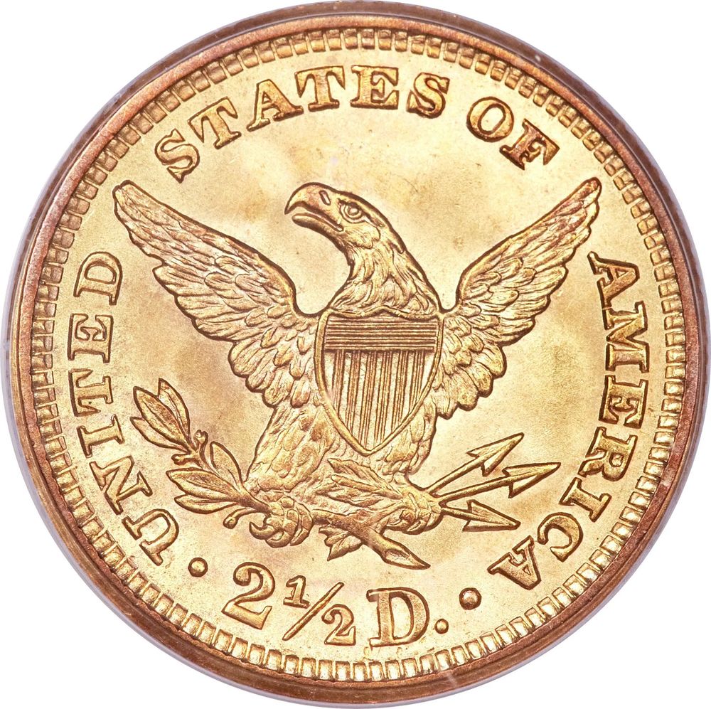 2.5 Dollar (900) (Etats-Unis) - Or - Diverses années
