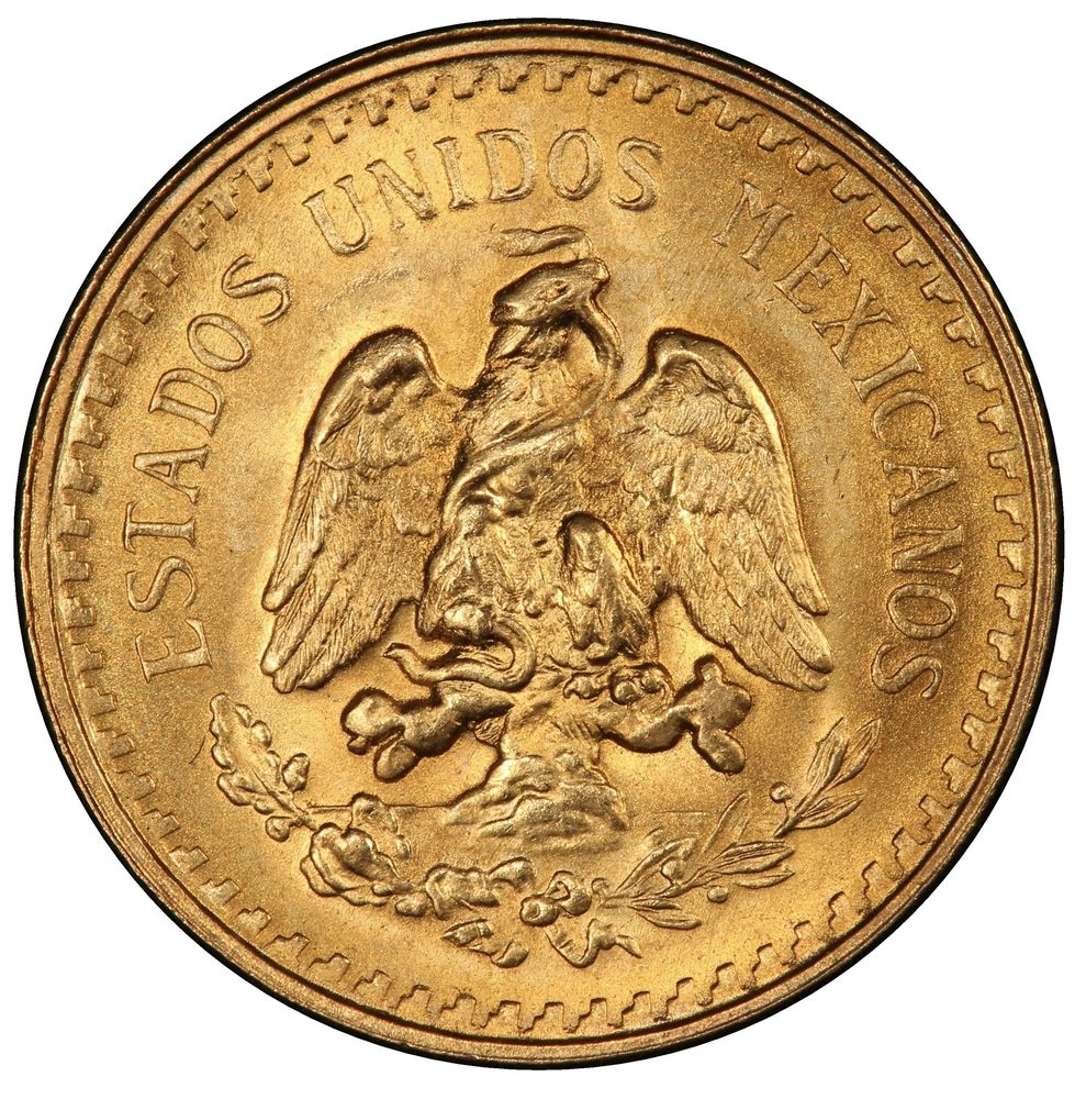 2.5 Pesos (Mexique) - Or - Diverses années