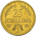 25 Schillings (900) (Autriche) - Or - Diverses années