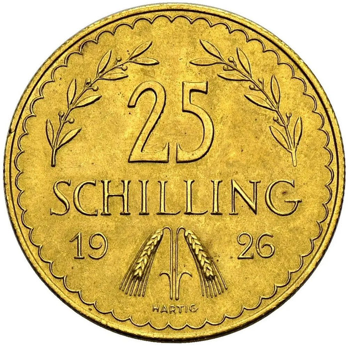 25 Schillings (900) (Austria) - Gold - Various years