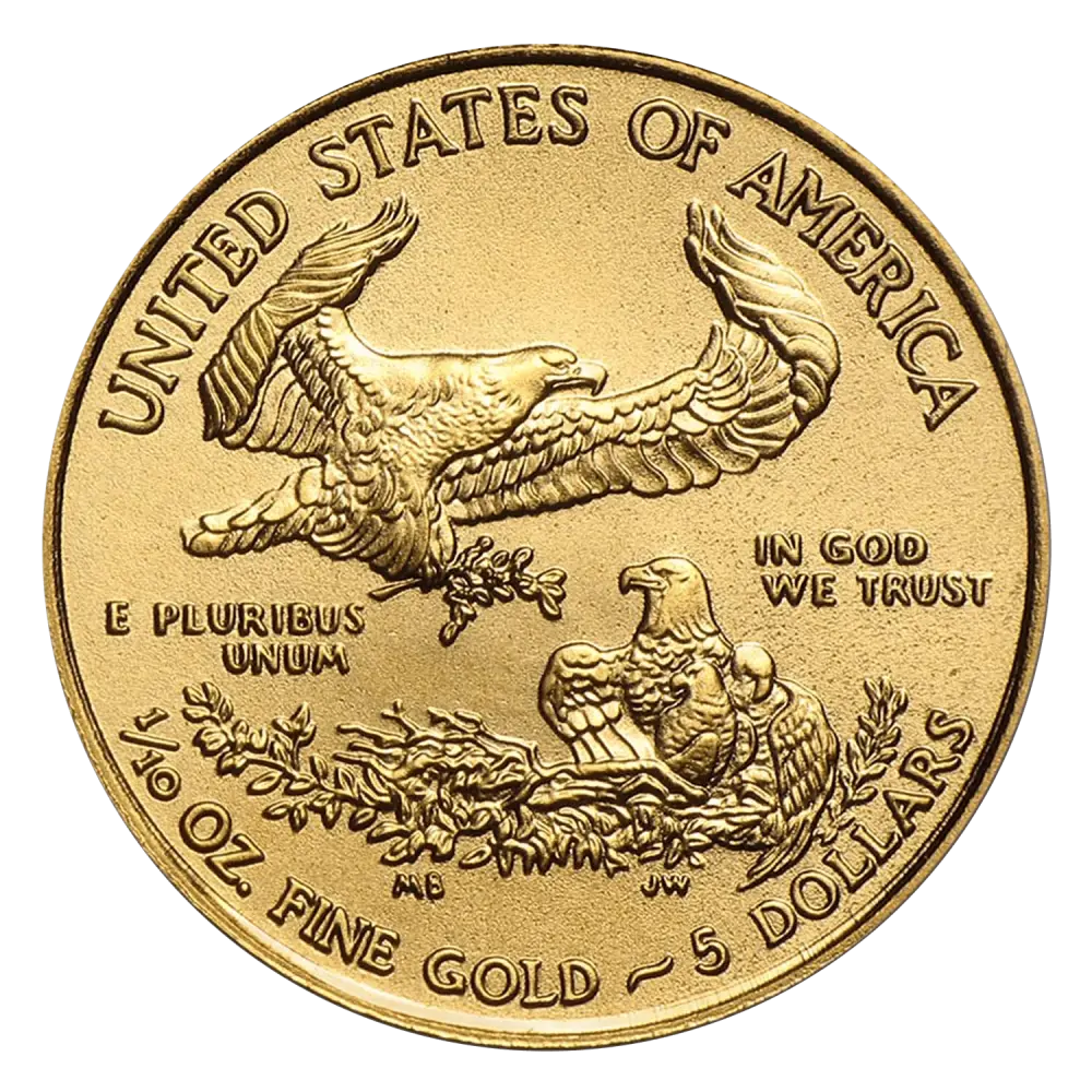 5 Dollars 1/10 Oz (.917) (United States) - Gold - Various years