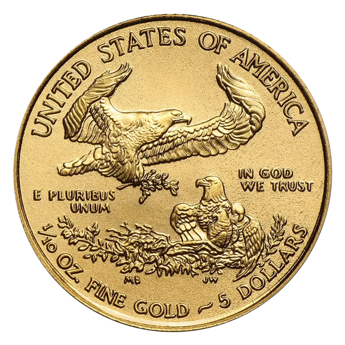 5 Dollars 1/10 Oz (.917) (United States) - Gold - Various years
