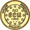 50 Écus (999) - Or - Diverses années