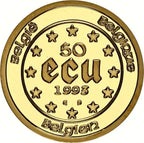 50 Écus (999) - Or - Diverses années