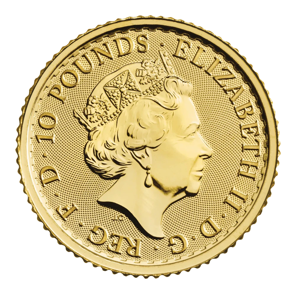 Britannia 1/10 Oz (10 pounds) - Or - Diverses années
