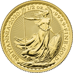 Britannia 1/2 Oz (50 pounds) - Or - Diverses années