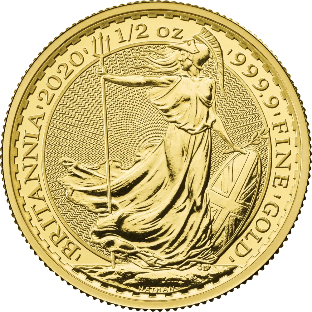 Britannia 1/2 Oz (50 pounds) - Or - Diverses années