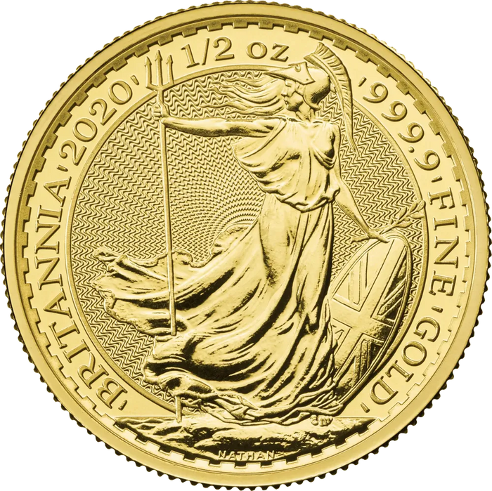 Britannia 1/2 Oz (50 pounds) - Or - Diverses années