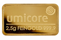 Lingot Or - 2.5gr - Circulant - Divers producteurs