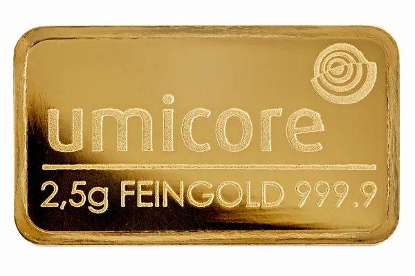 Lingot Or - 2.5gr - Circulant - Divers producteurs