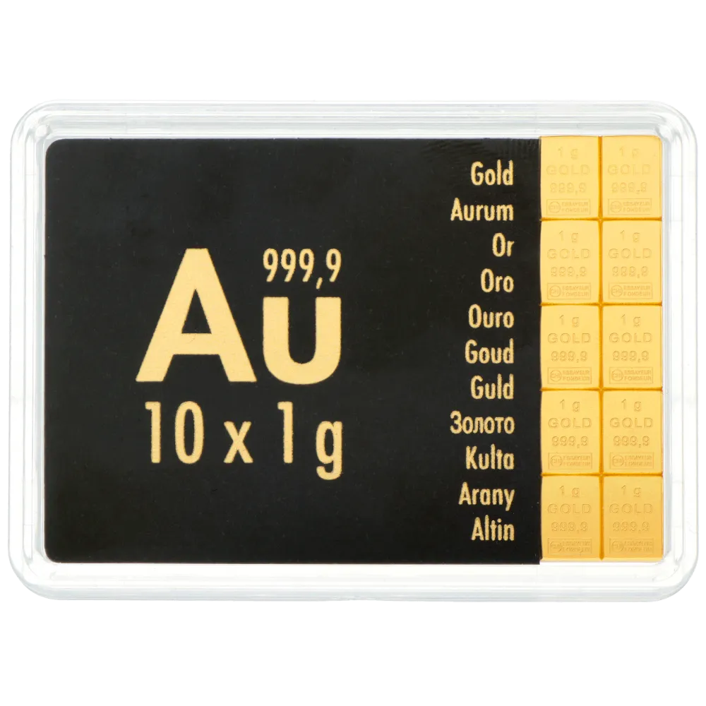 Combibar Or - 10 x 1gr - Circulant - Valcambi