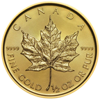 Maple Leaf 1/2 Oz - Or - Diverses années