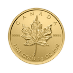 Maple Leaf 1g (50 cents) - Or - Diverses années