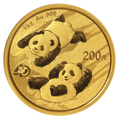Panda 15g (Chine) - Or - Diverses années