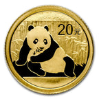 Panda 1/20 Oz (China) - Gold - Various years