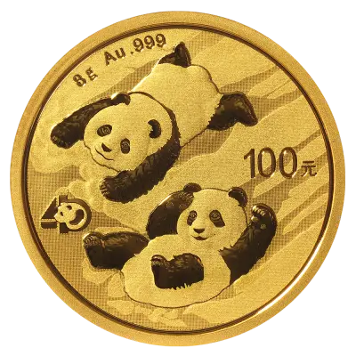Panda 8g (Chine) - Or - Diverses années