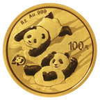 Panda 8g (Chine) - Or - Diverses années