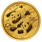 Panda 3g (Chine) - Or - Diverses années