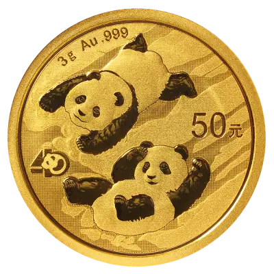 Panda 3g (Chine) - Or - Diverses années