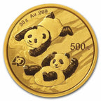 Panda 30g (Chine) - Or - Diverses années