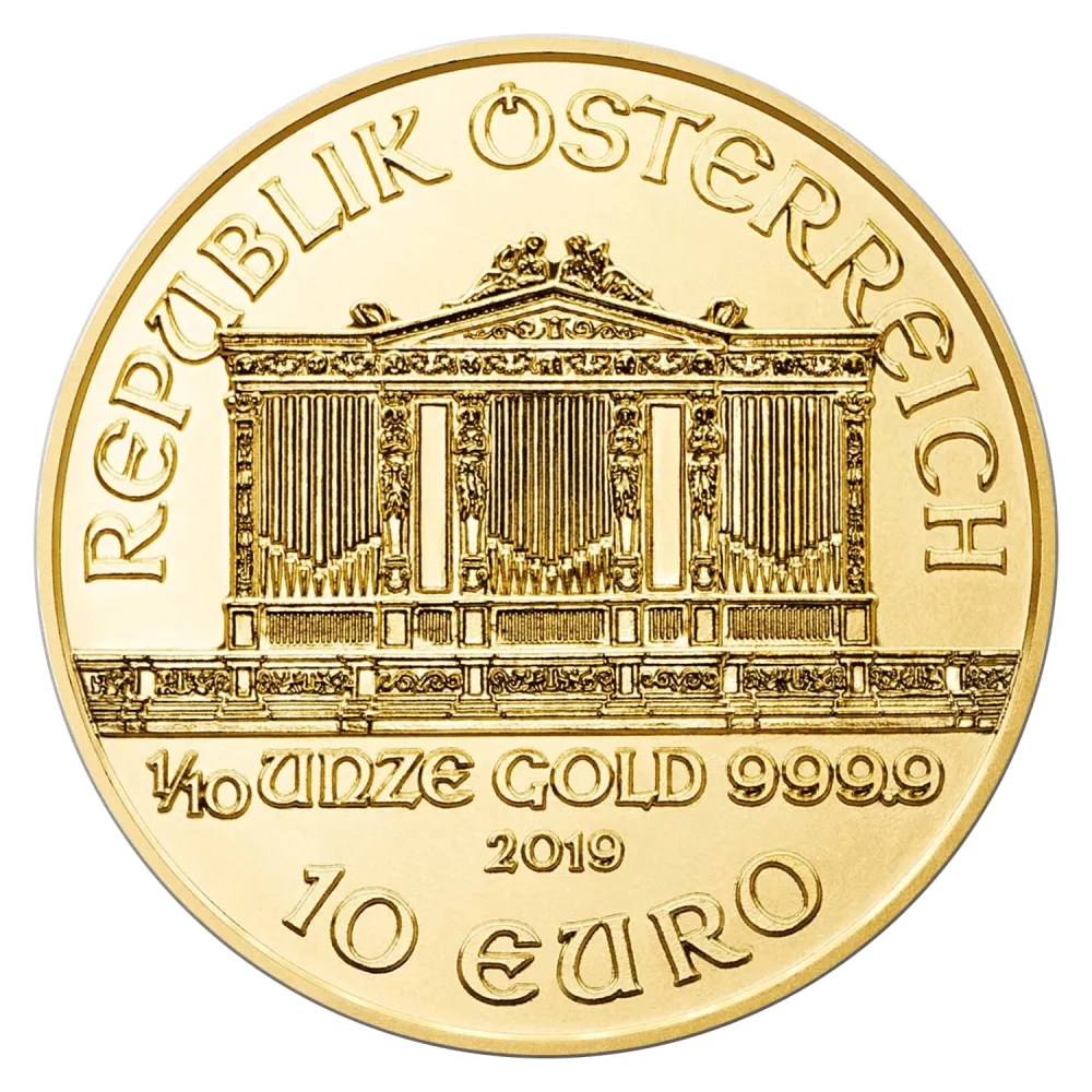 Philharmonique 1/10 Oz - Or - Diverses années