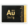 Combibar Or - 5 x 1gr - Circulant - Valcambi